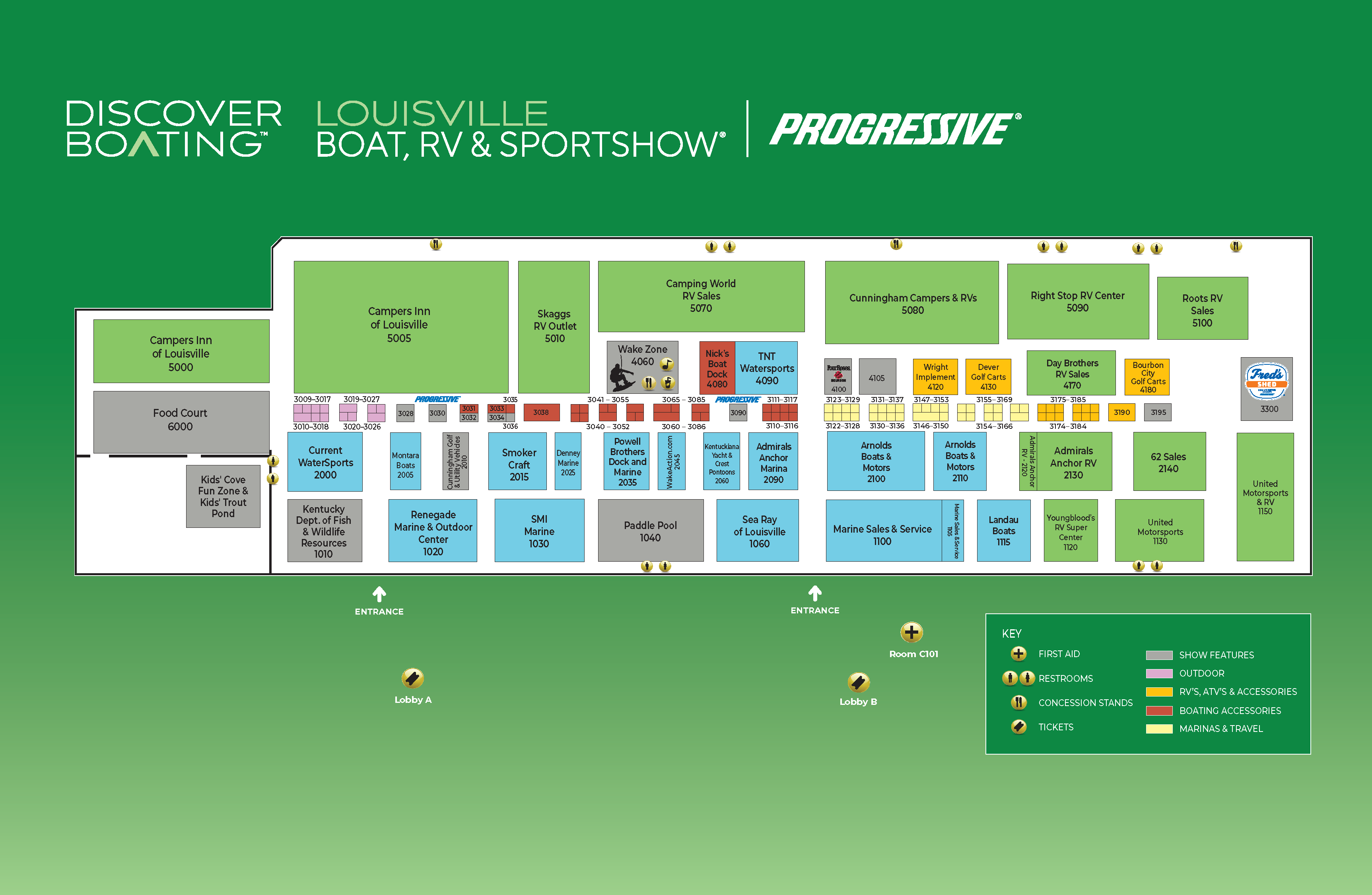 louisville show map